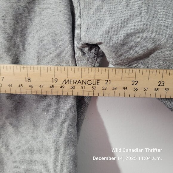 Le 31 L Gray Cotton Long Sleeve Button-Up Shirt Heritage Collection Semi Fit - Picture 9 of 9